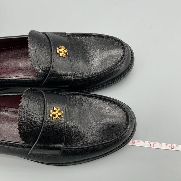 NEW Tory Burch Women’s Classic Goat Leather Loafers Black Size 7.5M - Picture 7 of 10